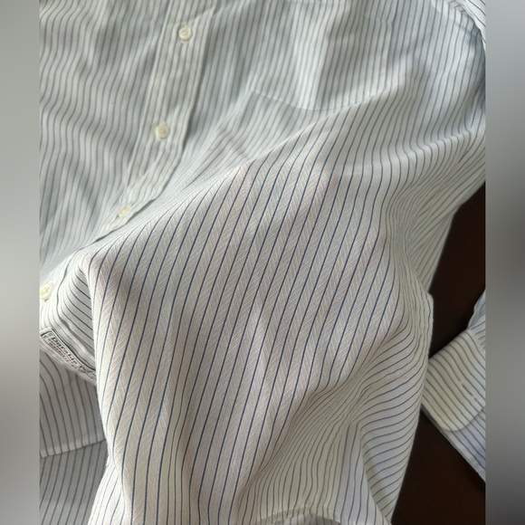 Dior Men's White Striped Button Down Shirt - Picture 10 of 10